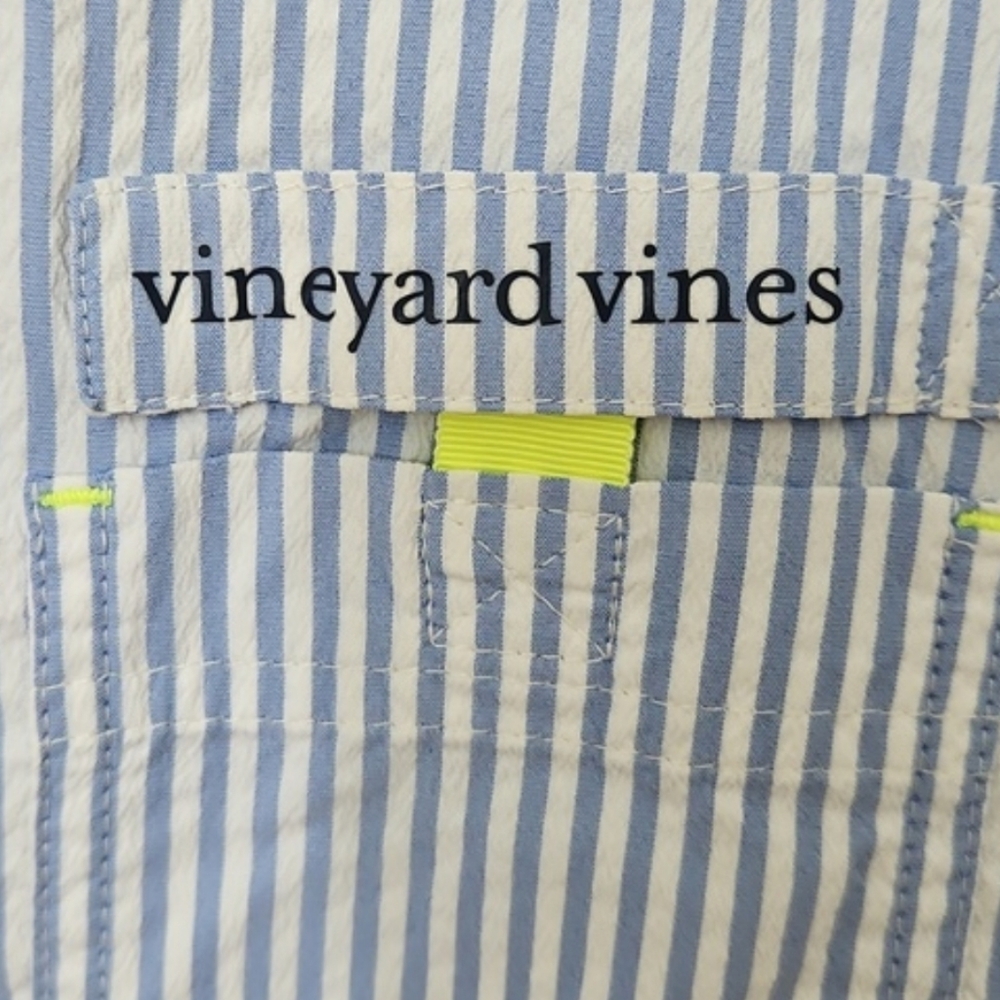 Vineyard Vines Blue and White Striped Coverup - Picture 6 of 11